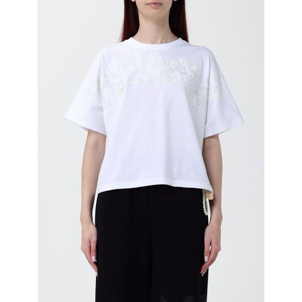 Disclaimer T-Shirt Woman White 1